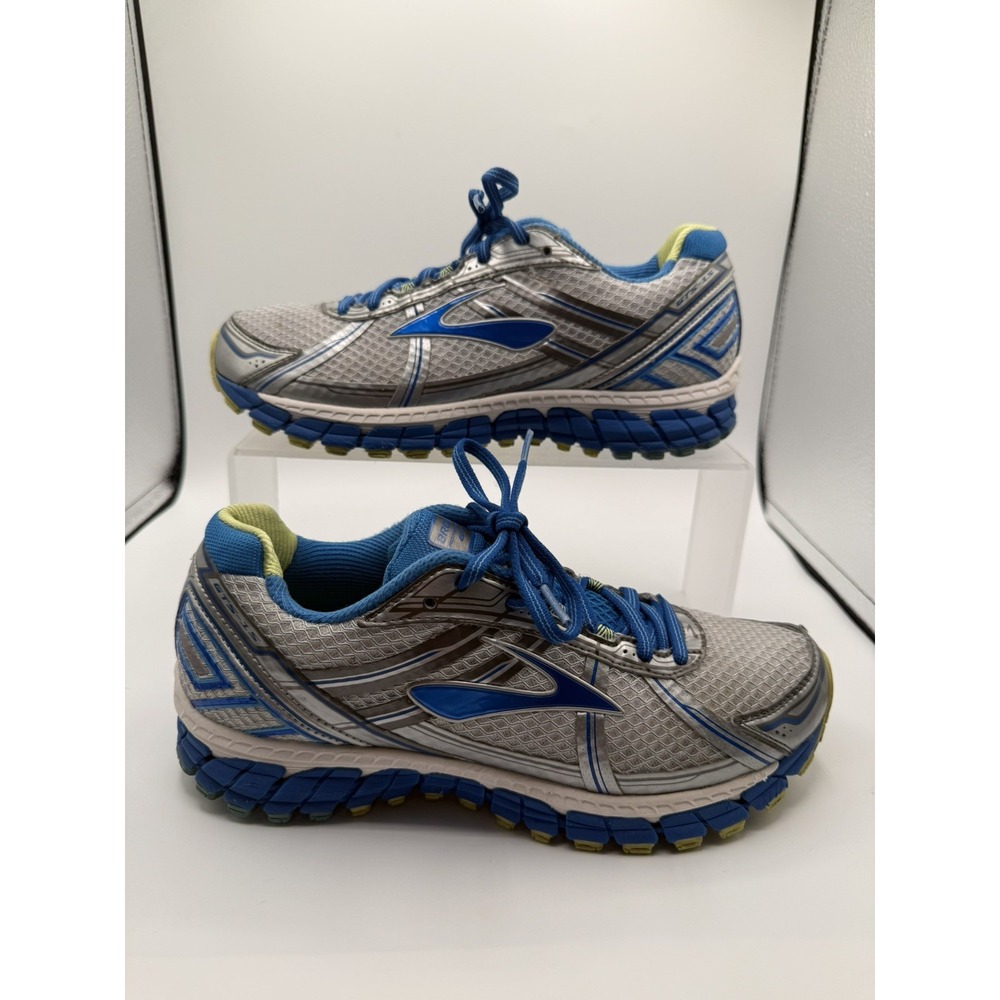 BROOKS Adrenaline GTS 15 Running Shoes Silver Blue 1201741D179 Women's 10 M B